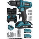 Steiner Germany Technology Darbeli 56 V 5 Ah Bakır Sargılı Çift Akülü Mavi Şarjlı Vidalama Matkap