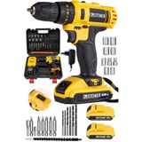 Steiner Germany Technology Darbeli 56 V 5 Ah Bakır Sargılı Çift Akülü Şarjlı Vidalama Matkap Set