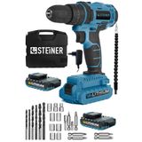 Steiner Germany Technology Darbeli 58 V 5 Ah Metal Şanzıman Çift Akü Blue Şarjlı Vidalama Matkap