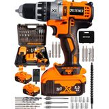 Steiner Germany Technology Darbeli 58 V 5 Ah Turuncu XR Li-Ion Çift Akülü Şarjlı Vidalama Matkap+Pro Set