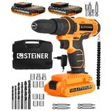 Steiner Germany Technology Turuncu 58 V 5 AH Metal Şanzıman Çift Lithium Akü Şarjlı Vidalama Matkap Set