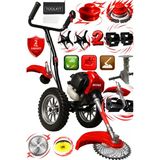 Steiner K 5200 Tekerlekli Benzinli Motorlu Ot Çalı Tırpanı Çim Biçme Makinesi Çift Çapa + Hali Yikama Aparat