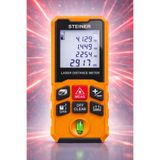 Steiner Profesyonel 50 Metre Lazer Metre Dijital Göstergeli Lazer Mesafe Ölçer Turuncu