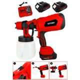 Steiner ST-999VF Çift Akülü Şarjlı Püskürtme Boya Tabancası Kırmızı