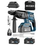 Steiner ST0518R215400172 Alman 88 V 5 Ah Kömürsüz Motorlu Çift Akülü Kırıcı Delici Hilti Darbeli Matkap