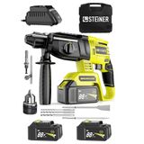 Steiner ST0518R215400173 Alman 88 V 5 Ah Kömürsüz Motorlu Çift Akülü Kırıcı Delici Hilti Darbeli Matkap