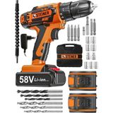 Steiner V-Tech 58 V 5 Ah Darbeli Akülü Vidalama Matkap Çelik Motor ve Şanzuman Özellikleri