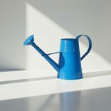 Stella 3 Litre Metal Çiçek Bahçe Sulama Kabı Mavi - Modern Dekoratif Çok Amaçlı Sulak