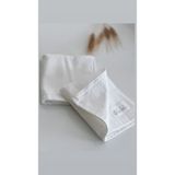 Stella Belli %100 Pamuk Yüksek Gramajlı El Yüz ve Banyo Otel Havlu 2'li Set | Mutfak 30x30cm | Selinus | Beyaz - 30 x 30 cm