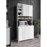 Stella Country Kahve Köşesi Beyaz-meşe 90cm, Erzak Dolabı, Kiler
