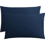 Stella Flavo 2'li Yastık Kılıfı 50 x 70 cm Kapaklı Lacivert