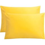 Stella Flavo 2'li Yastık Kılıfı 50x70+20cm Kapaklı Sarı - Renkli