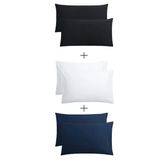 Stella Flavo 6'Lı Yastık Kılıfı 50X70+20Cm Kapaklı Siyah-Beyaz-Lacivert