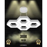 Stella (Gri Kasa, Sarı Işık) Ledli Modern Sarkıt Linear LED Avize Salon Mutfak Oturma Odası Yatak Odası Antre Hol LED