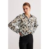 Stella Pulvis Yeşil Düğüm Detaylı Şifon Gömlek - 50