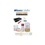 Stella Set 1 Lt - Beyaz Boya + Bakir Mermer Effekt Sprey + Maximo Sivi Cam Parlak