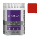 Stella Su Bazlı Saf Akrilik Boya (Kırmızı RAL-3020) - 1 Litre