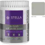 Stella Su Bazlı Saf Akrilik Boya (Light Grey RAL-7038) - 1 Litre