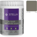 Stella Su Bazlı Saf Akrilik Boya (Moss Grey RAL-7003) - 1 Litre