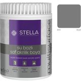 Stella Su Bazlı Saf Akrilik Boya (Pus RAL-7037) - 1 Litre