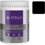 Stella Su Bazlı Saf Akrilik Boya ( Siyah ) 1 Litre – Dönüşüm Boyası