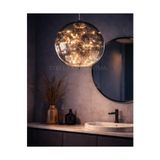 Stella TEKLİ CAM TOP SARKIT LED FÜME CAM YUVARLAK LED ŞIK LED AVİZE Ledli Avize Çocuk Odası mutfak salon yatak odası
