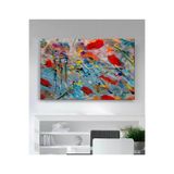 StellaStore Gelincik Yağlı Boya Görünümlü Kanvas Tablo, 70 x 100