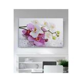 StellaStore Islak Cam Üzerinde Orkide Kanvas Tablo, 50 x 70