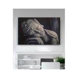 StellaStore Nakış Dini Buda Heykeli Kanvas Tablo, 50 x 70