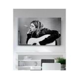 StellaStore Şarkıcı Kurt Cobain Kraft Kanvas Tablo, 40 x 60