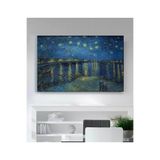 StellaStore Vincent Van Gogh Rhone Üzerinde Yıldızlı Gece Kanvas Tablo, 30 x 40