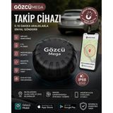 Stellina Mega Takip Cihazı Ios Android Uyumlu Motor Araç Taşıt Gps Cihazı Su Geçirmez (5-10 Dakika Aralıklı) - Siyah - Beyaz