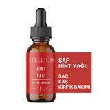 STELLIUM Saf Hint Yağı 30ml Soğuk Sıkım Yoğun Kıvam Kaş, Kirpik Ve Saç Bakımı için Doğal Destek