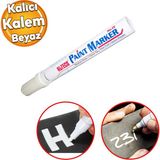 StellWeld Markalama Kalemi Markör Kalıcı Işaretleyici Marker Beyaz Kalem Metal Plastik Cam Ahşap Yüzey