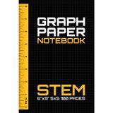 STEM Graph Paper Notebook: Quad Ruled 5x5 Grid for Math, Science & Engineering Students – Perfect for Drawing, Drafting & Technical Notes with Yellow Ruler Graphic for Visual Reference