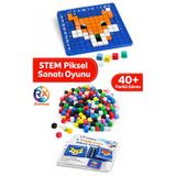 Stem Piksel Kodlama Seti 402 Parça Eğitici Zeka Oyunu Mozaik Puzzle Algoritma Geliştirici Oyuncak 5+