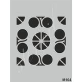 Stencil Boyama Şablonu 15x20 cm. M104