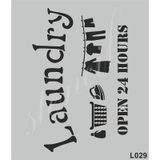 Stencil Boyama Şablonu 21x25 cm. L029