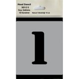 Stencil Rakam Boyama Şablonu X012-sayı Rakam Yüksekliği 10 Cm