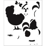 Stencil Sarayi Boyama Şablon 3 Boyutlu - 5007 - 40X60