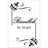 Stencil Sarayi Boyama Şablon Besmele - 8774 - 40X60