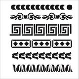 Stencil Sarayi Boyama Şablon Bordür - 4769 - 80X80