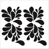 Stencil Sarayi Boyama Şablon Çiçek ve Meyve - 1149 - 80X80