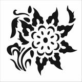 Stencil Sarayi Boyama Şablon Çiçek ve Meyve - 8526 - 30X30