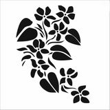 Stencil Sarayi Boyama Şablon Çiçek ve Meyve - 8593 - 30X30