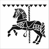 Stencil Sarayi Boyama Şablon Çocuk - 8463 - 30X30