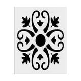 Stencil Sarayi Boyama Şablon Damask Çini Mandala - 4662 - 50X50