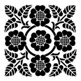 Stencil Sarayi Boyama Şablon Damask Çini Mandala - 4708 - 30X30