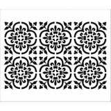 Stencil Sarayi Boyama Şablon Damask Çini Mandala -5059 - 80X100