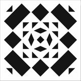 Stencil Sarayi Boyama Şablon Damask Çini Mandala - 8646 - 40X40